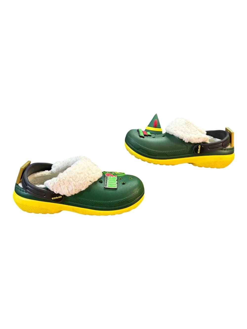 Crocs Elf Classic Fuzz-Lined Clogs LE Holiday Buddy The Elf Children’s Size 12